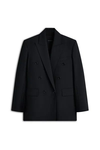 Scanlan Theodore Soft Double Breasted Jacket In Black