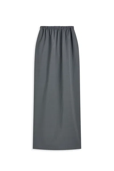 Scanlan Theodore Soft Long Pencil Skirt In Brown