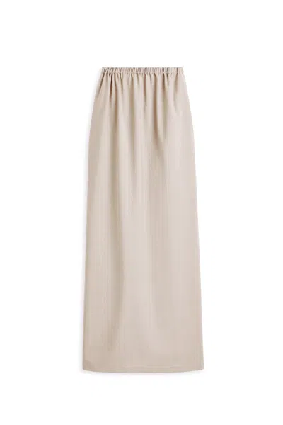 Scanlan Theodore Soft Long Pencil Skirt In Sand