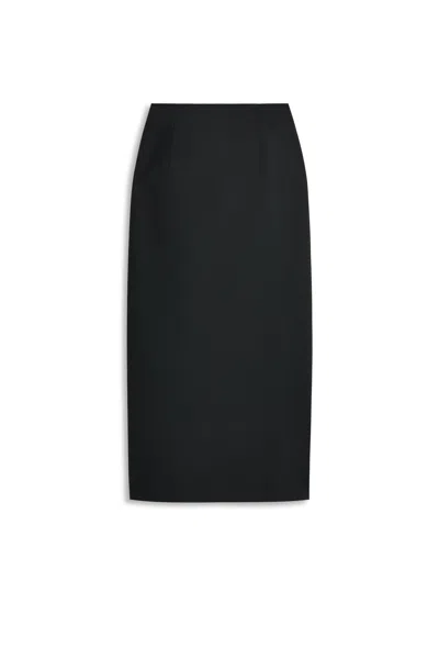 Scanlan Theodore Soft Pencil Skirt In Black