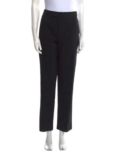 Pre-owned Scanlan Theodore Straight Leg Pants In Black