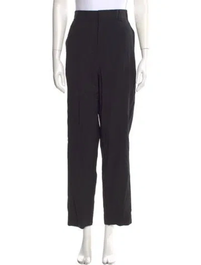 Pre-owned Scanlan Theodore Straight Leg Pants In Black