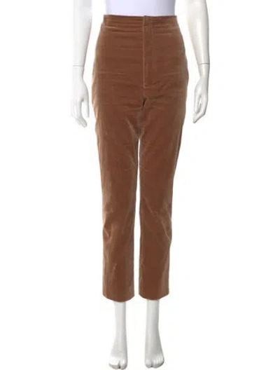 Pre-owned Scanlan Theodore Straight Leg Pants In Brown