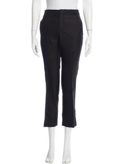 Pre-owned Scanlan Theodore Straight Leg Pants In Gray