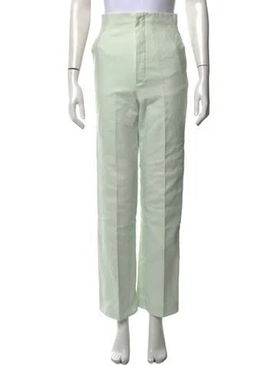 Pre-owned Scanlan Theodore Straight Leg Pants In Green