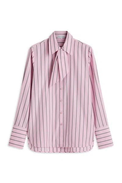 Scanlan Theodore Stripe Cravat Shirt In Pink