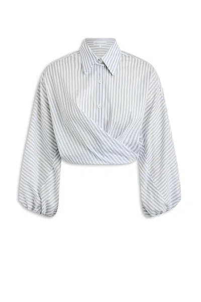 Scanlan Theodore Stripe Voile Shirt In White