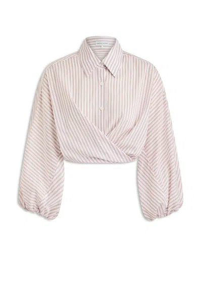 Scanlan Theodore Stripe Voile Shirt In Neutral