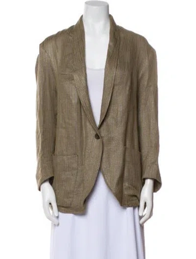 Pre-owned Scanlan Theodore Striped Jacket In Neutral