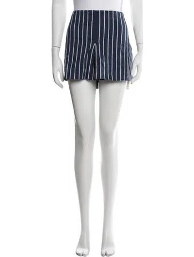 Pre-owned Scanlan Theodore Striped Mini Skirt In Blue