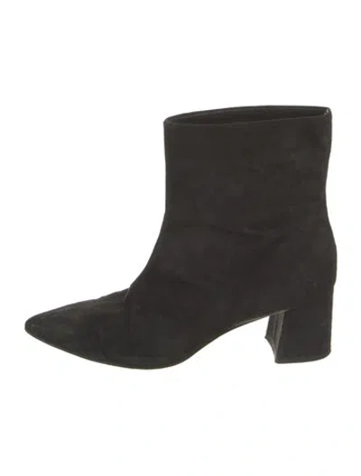 Pre-owned Scanlan Theodore Suede Boots In Black