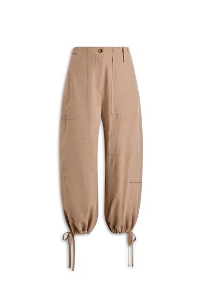 Scanlan Theodore Sueded Silk Crop Cargo In Brown