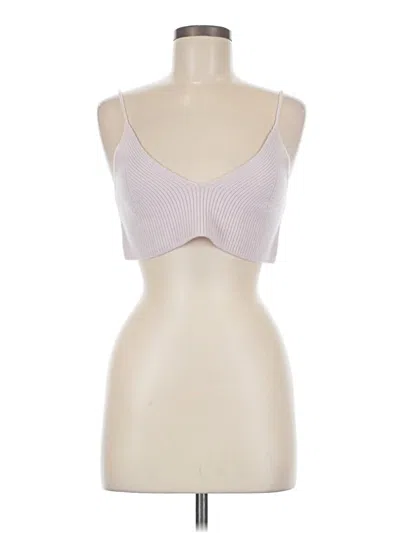 Scanlan Theodore Tank Top Silver Strapless Neckline Tops