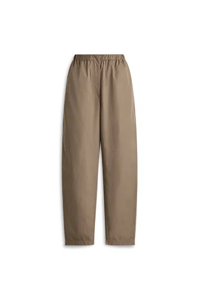 Scanlan Theodore Tech Barrel Leg Trouser In Brown