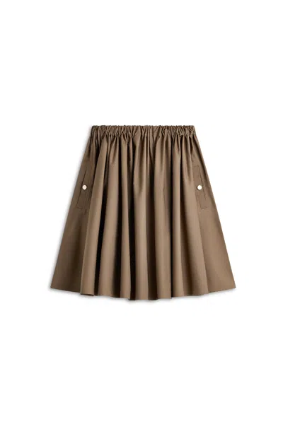 Scanlan Theodore Tech Cargo Skirt In Brown