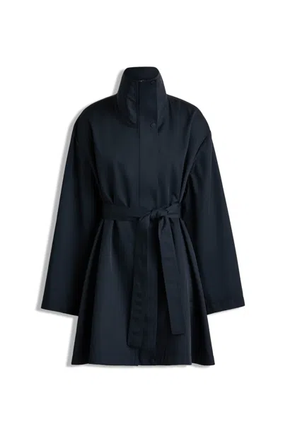 Scanlan Theodore Tech Funnel Neck Parka In Navy