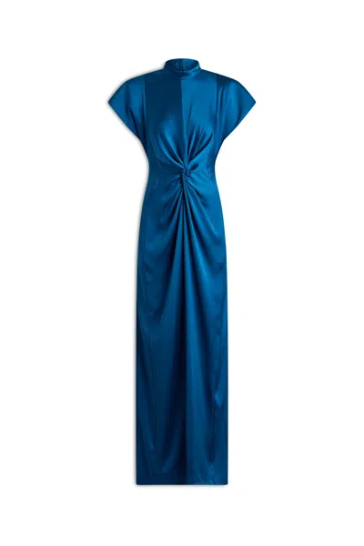 Scanlan Theodore Turban Gown In Blue