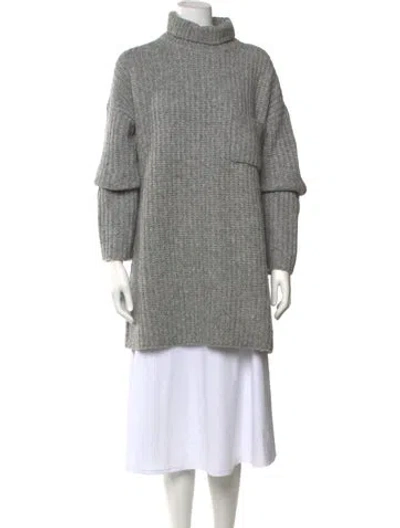 Pre-owned Scanlan Theodore Turtleneck Sweater In Grey
