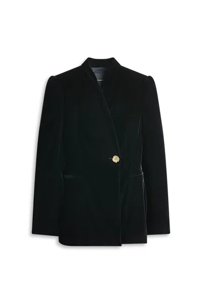 Scanlan Theodore Velvet Poppy Jacket In Black