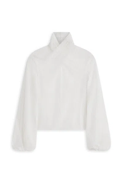 Scanlan Theodore Velvet Spot Turban Top In White