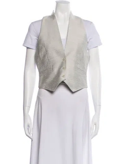 Pre-owned Scanlan Theodore Vest In Gray