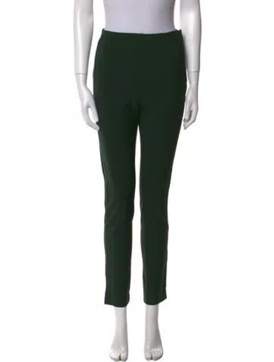 Pre-owned Scanlan Theodore Virgin Wool Skinny Leg Pants In Green