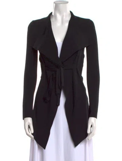 Pre-owned Scanlan Theodore V-neck Sweater In Black