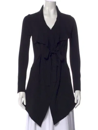 Pre-owned Scanlan Theodore V-neck Sweater In Black