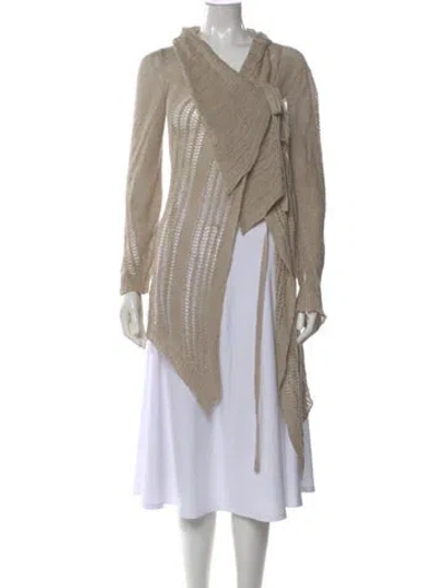 Pre-owned Scanlan Theodore V-neck Sweater In Neutral