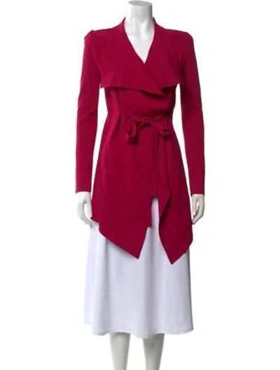 Pre-owned Scanlan Theodore V-neck Sweater In Red