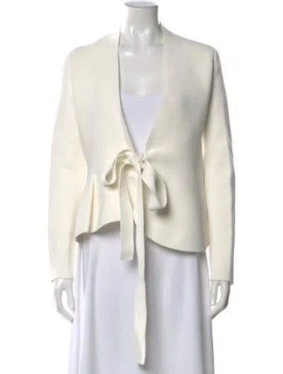 Pre-owned Scanlan Theodore V-neck Sweater W/ Tags In Neutral