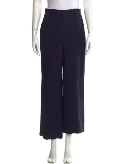 Pre-owned Scanlan Theodore Wide Leg Pants In Black