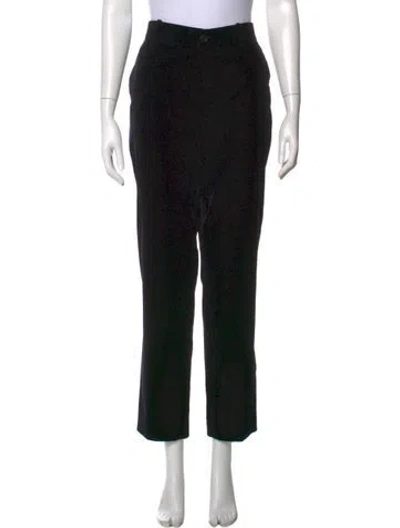 Pre-owned Scanlan Theodore Wide Leg Pants In Black