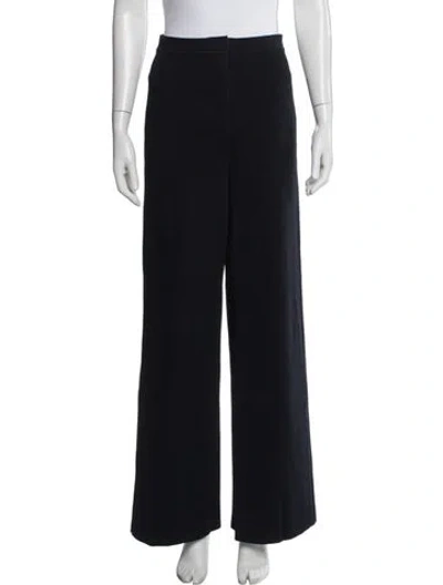 Pre-owned Scanlan Theodore Wide Leg Pants In Black
