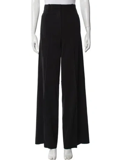 Pre-owned Scanlan Theodore Wide Leg Pants In Black