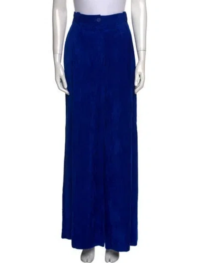 Pre-owned Scanlan Theodore Wide Leg Pants In Blue