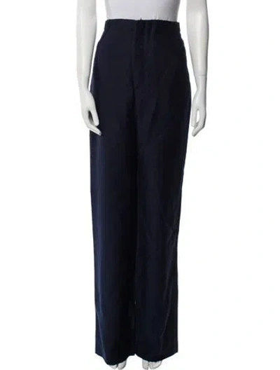 Pre-owned Scanlan Theodore Wide Leg Pants In Blue
