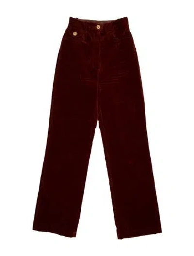 Pre-owned Scanlan Theodore Wide Leg Pants In Brown