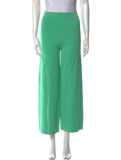 Pre-owned Scanlan Theodore Wide Leg Pants In Green