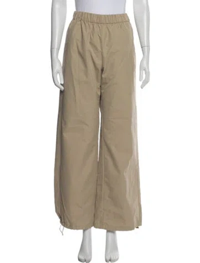Pre-owned Scanlan Theodore Wide Leg Pants In Neutral