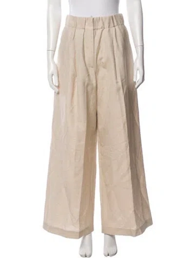 Pre-owned Scanlan Theodore Wide Leg Pants In Neutrals