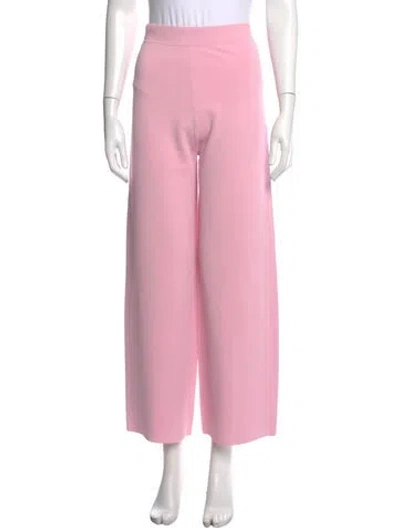Pre-owned Scanlan Theodore Wide Leg Pants In Pink
