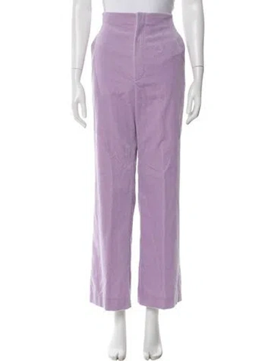 Pre-owned Scanlan Theodore Wide Leg Pants In Purple