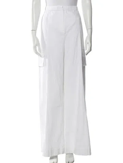 Pre-owned Scanlan Theodore Wide Leg Pants In White