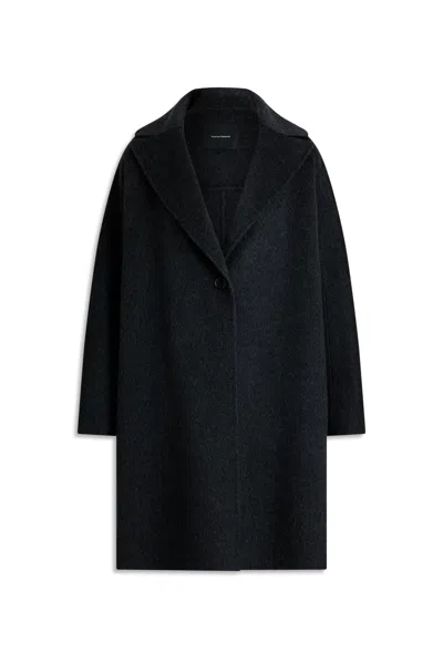 Scanlan Theodore Wool Alpaca Coat In Black