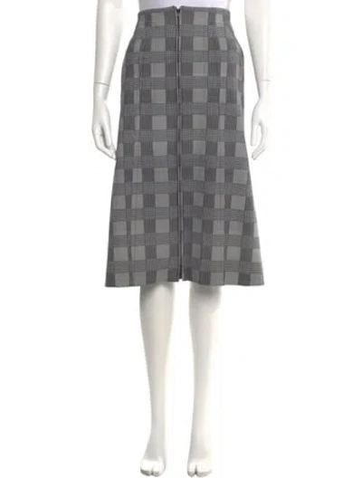 Pre-owned Scanlan Theodore Wool Knee-length Skirt In Gray