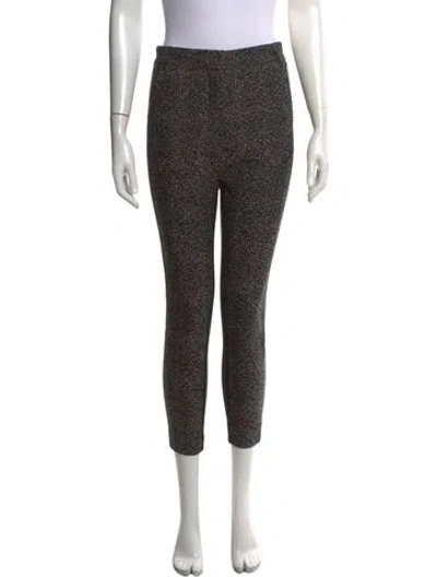 Pre-owned Scanlan Theodore Wool Straight Leg Pants In Black