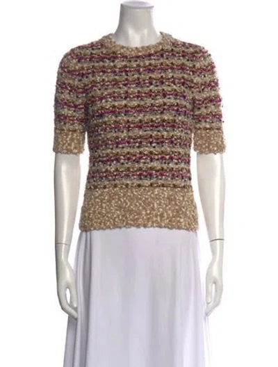 Pre-owned Scanlan Theodore Wool Striped Sweater W/ Tags In Multicolor