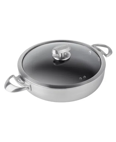 Scanpan Aluminum 4-quart Covered Chef Pan In Silver