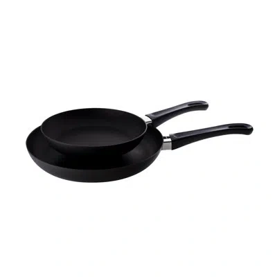 Scanpan Classic 10.25 And 12.25 In. Non-stick Aluminum Frying Pan Set In Black